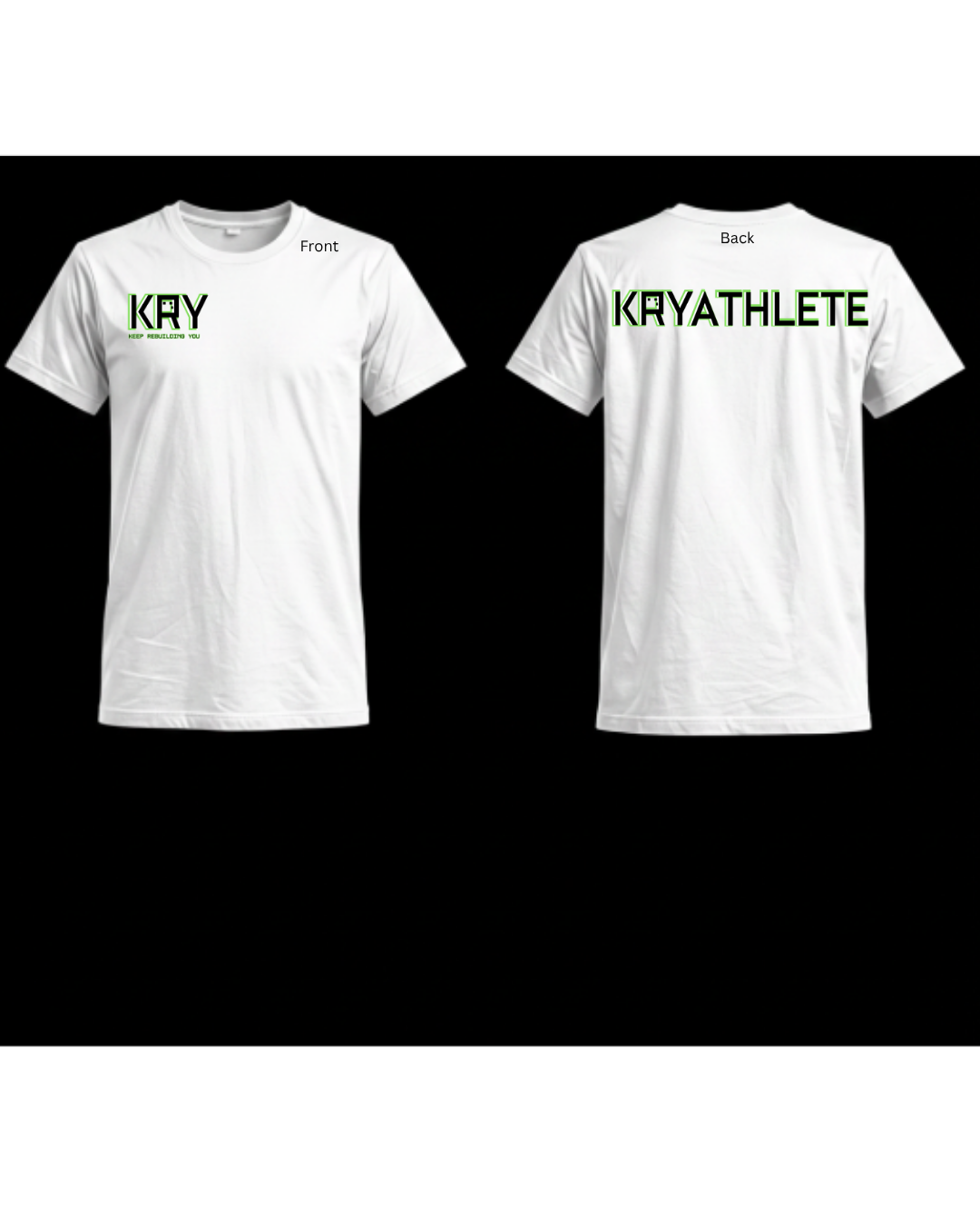KRYATHLETE Logo White Cotton T-shirt