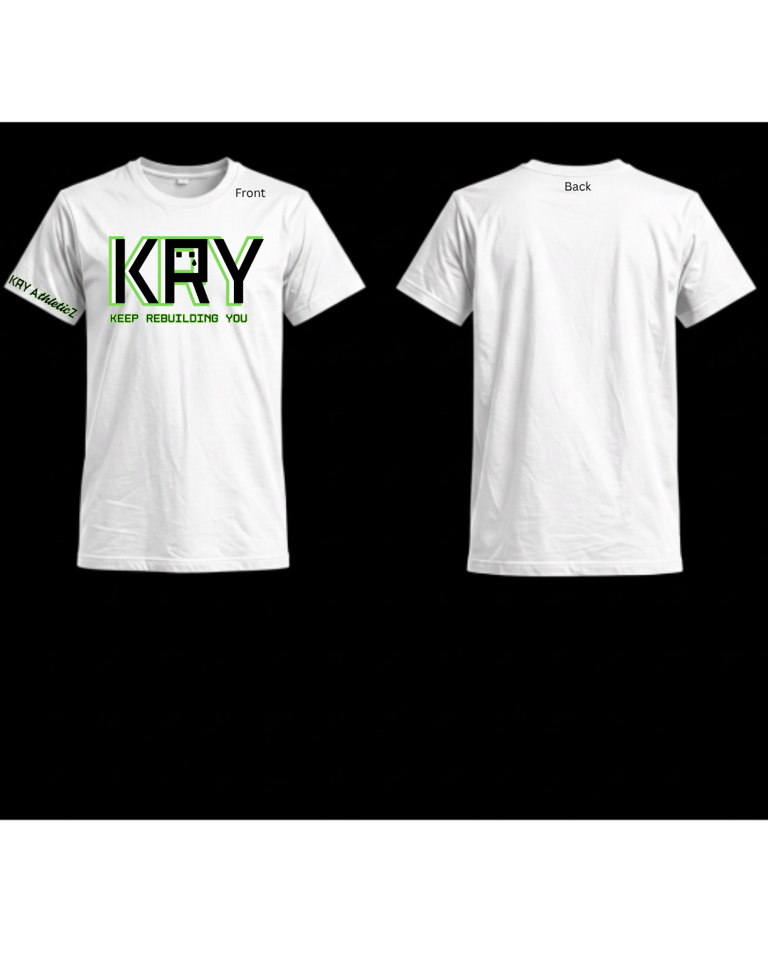 KRY Big Logo White Performance T-shirt
